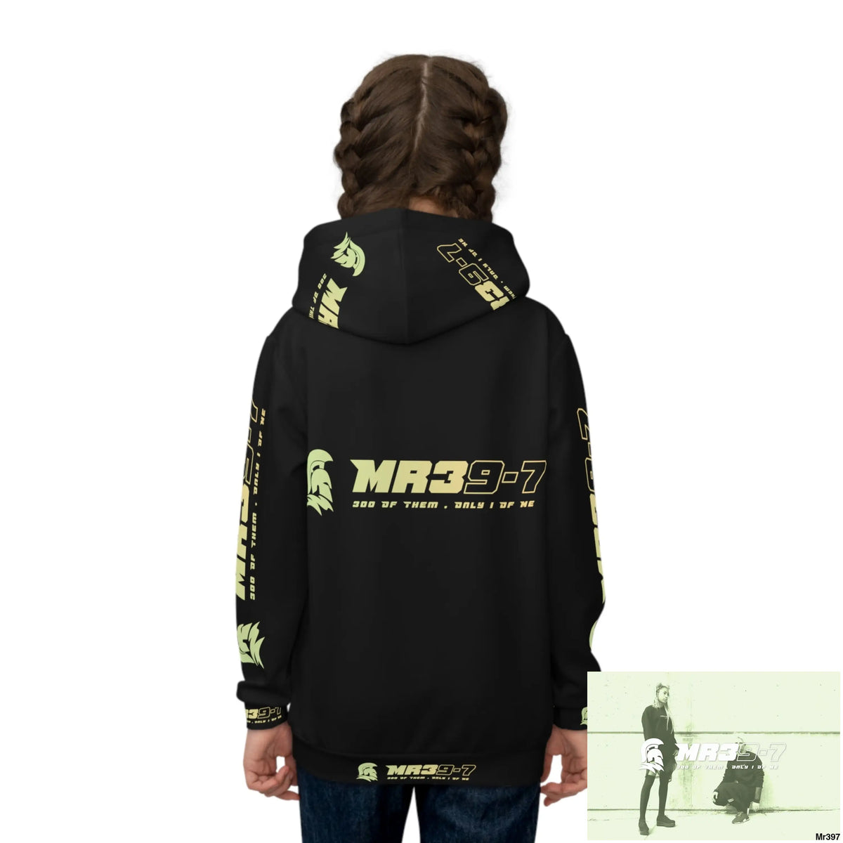 MR39 with Tactical inside hood A1 Who dares Wins Mentality -. Children’s Hoodie (AOP) All Over Prints