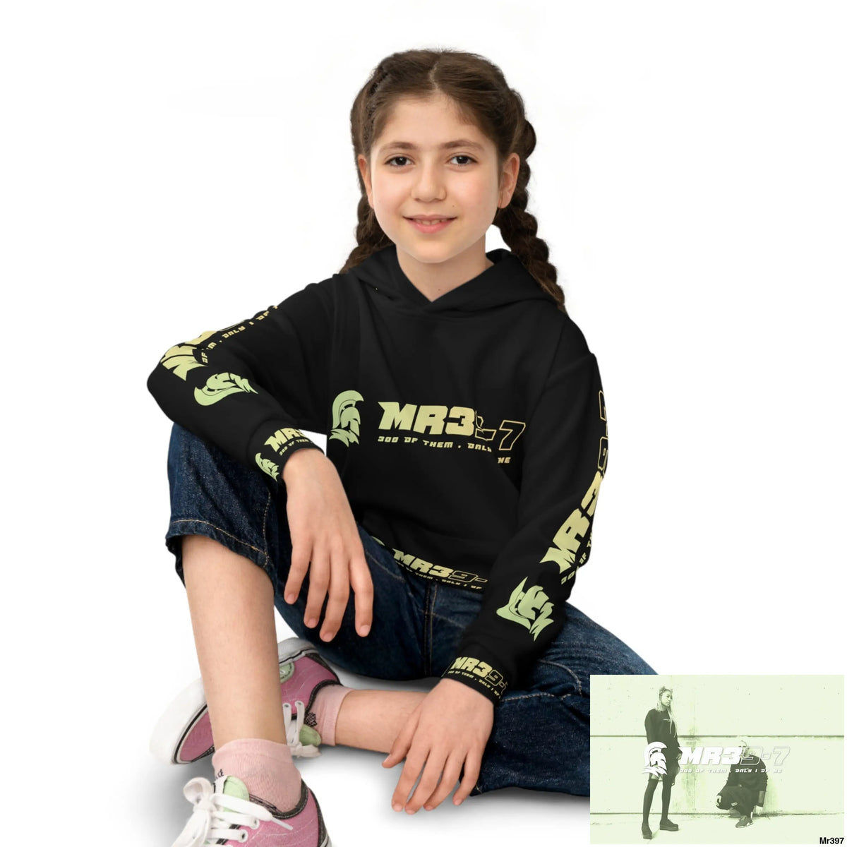 MR39 with Tactical inside hood A1 Who dares Wins Mentality -. Children’s Hoodie (AOP) All Over Prints