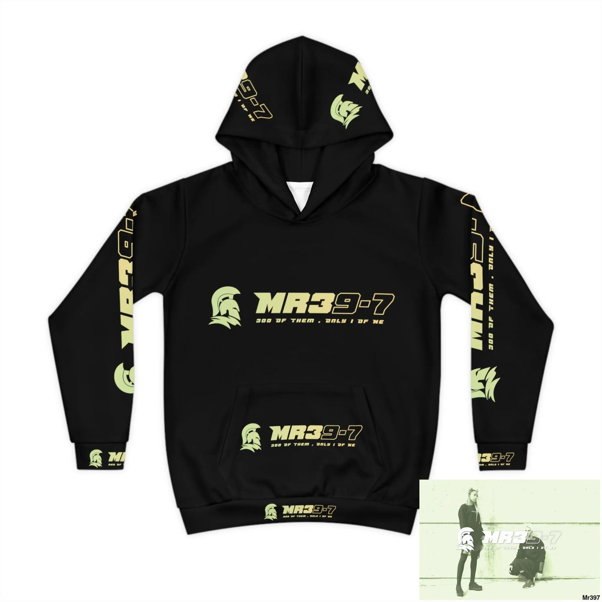 MR39 with Tactical inside hood A1 Who dares Wins Mentality -. Children’s Hoodie (AOP) All Over Prints