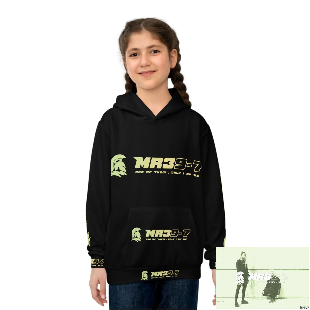 MR39 with Tactical inside hood A1 Who dares Wins Mentality -. Children’s Hoodie (AOP) All Over Prints