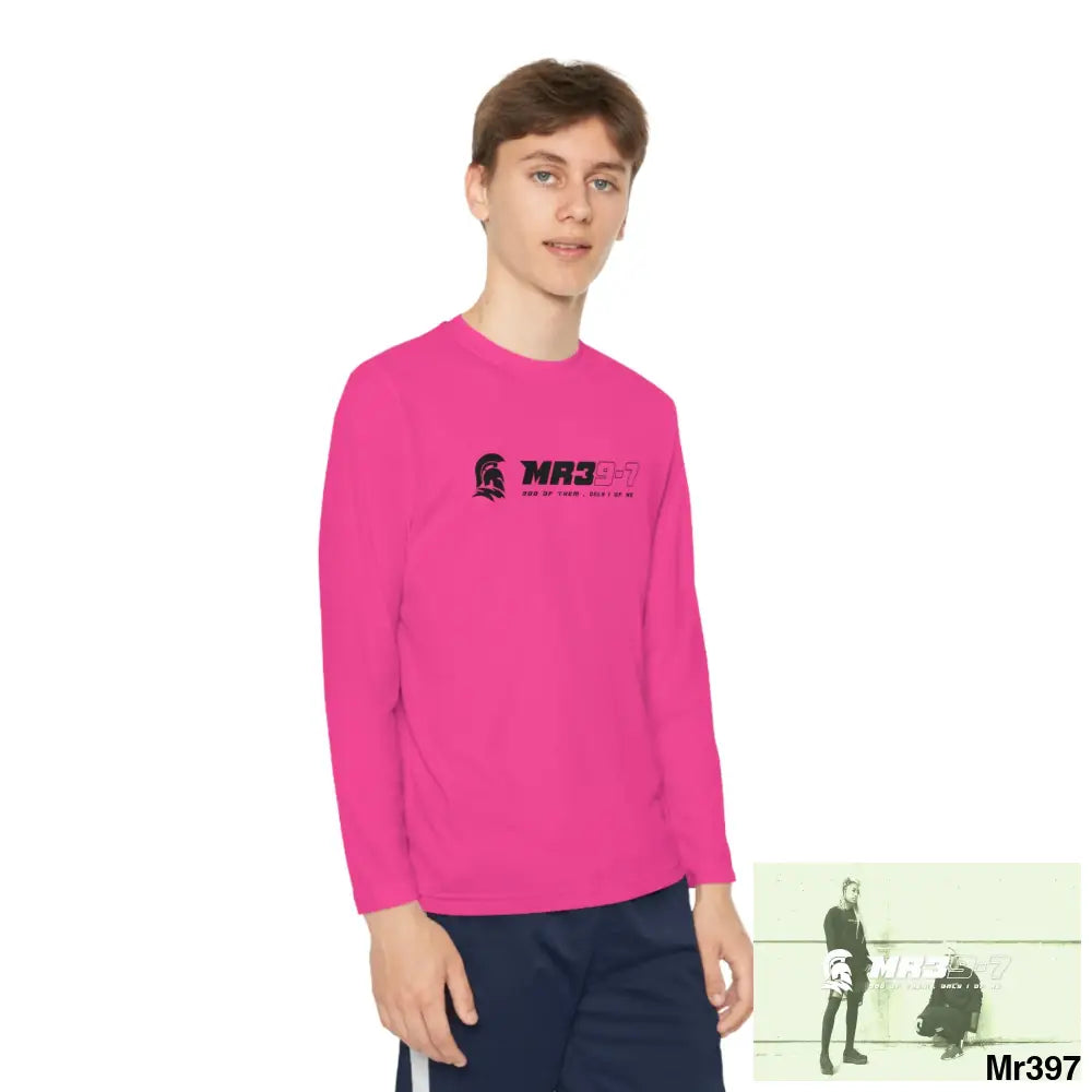 MR39 Youth Long Sleeve Competitor Tee Neon Pink / S Kids clothes