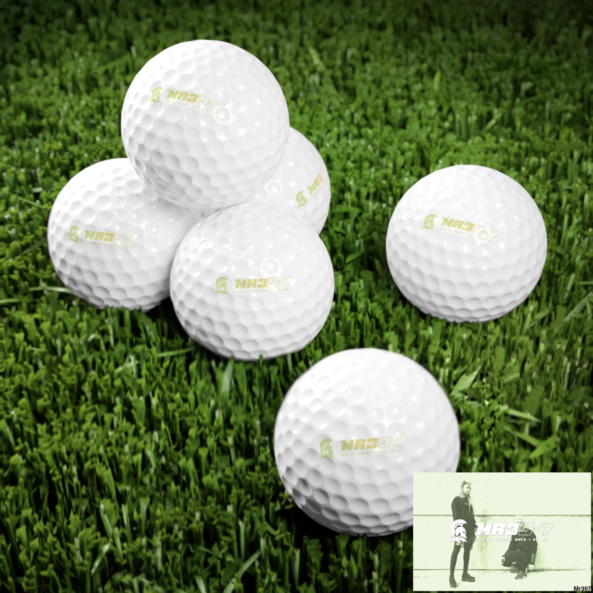 Mr39’7 Custom Golf Balls Set Premium 6-Pack with Unique Design Ideal for Golf Lovers Personalized Gift for Golfers