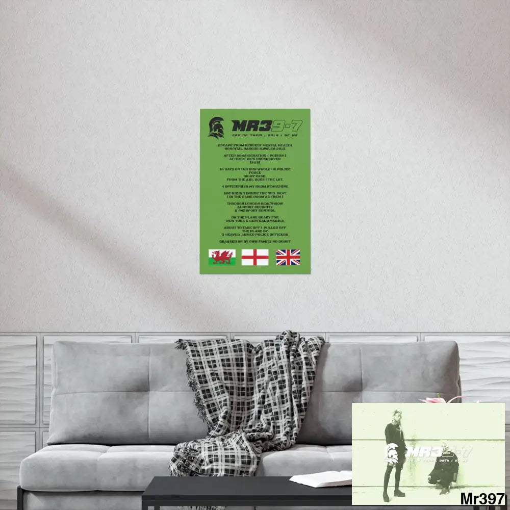 MR39’s Escape from Hergest MH Hospital 2013 Matte Vertical Posters Poster