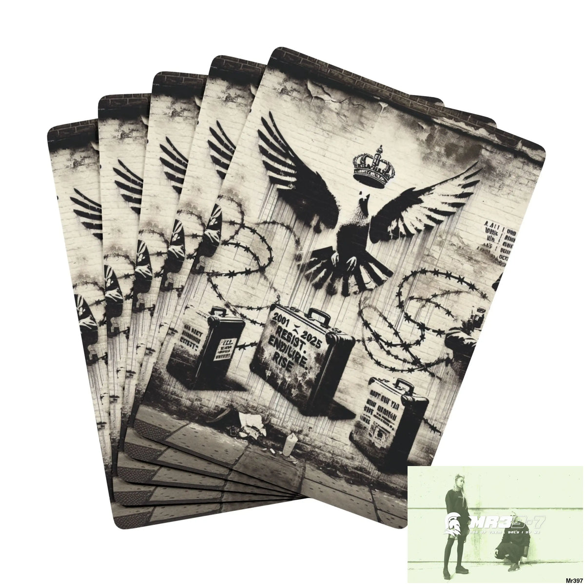 My Life My Deaths Their Plans Failed 2001-2025 Banksy Inspired My life My Deaths Fail no 5 Ltd Edition Custom Poker