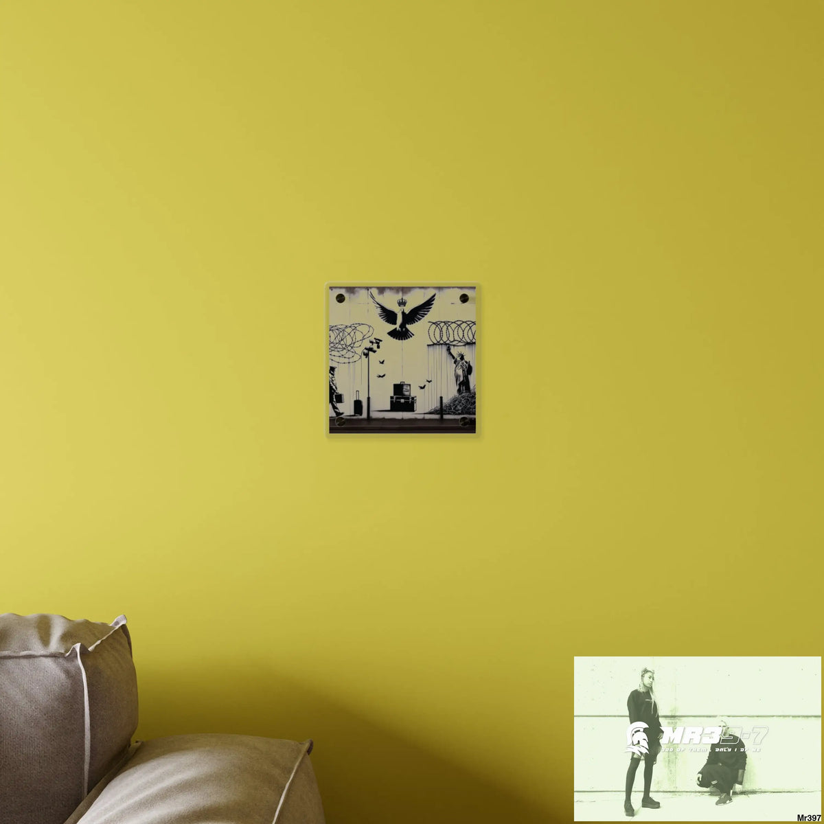 My life my deaths their plans failed 2001 to 2025 Ltd Edition Acrylic Wall Art Panels 8’’ x 8’’ / 0.25’’ Home Decor