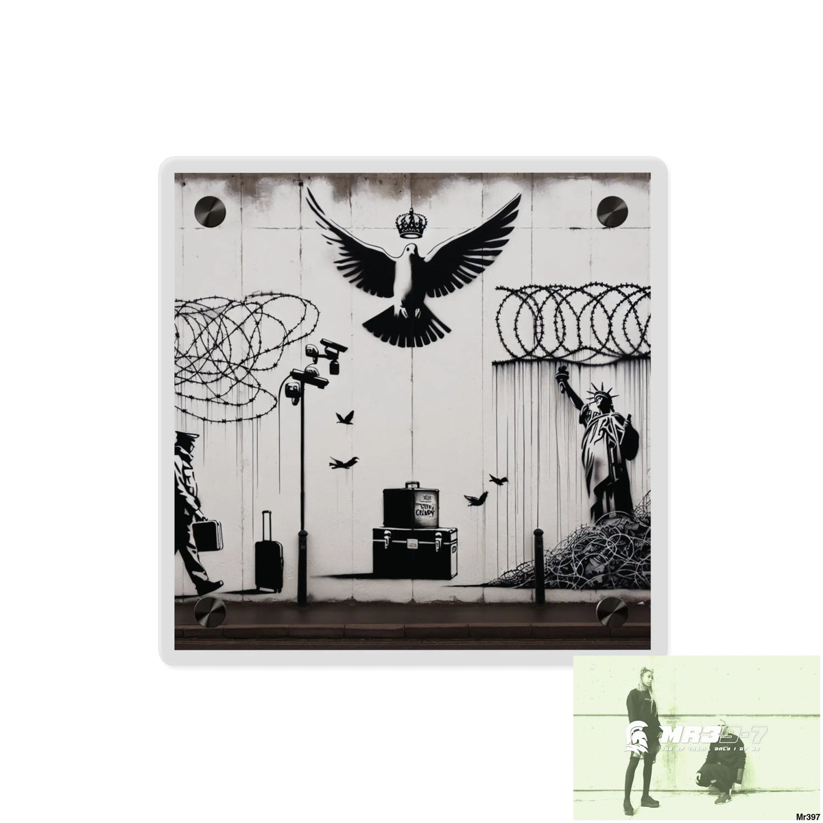 My life my deaths their plans failed 2001 to 2025 Ltd Edition Acrylic Wall Art Panels 8’’ x 8’’ / 0.25’’ Home Decor