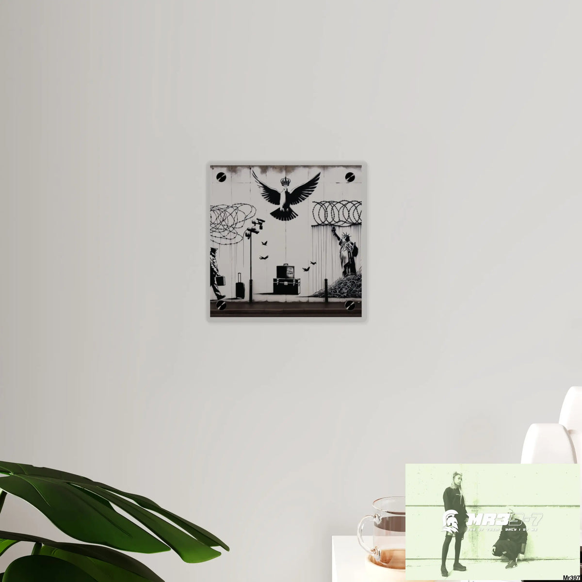 My life my deaths their plans failed 2001 to 2025 Ltd Edition Acrylic Wall Art Panels 8’’ x 8’’ / 0.25’’ Home Decor