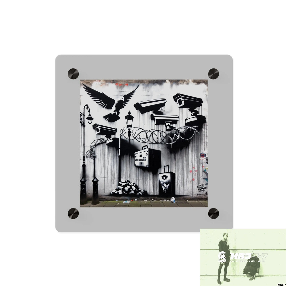 My life my deaths their plans failed 2001 to 2025 Ltd Edition no 10 Acrylic Wall Art Panels 8’’ x 8’’ / 0.25’’ Home