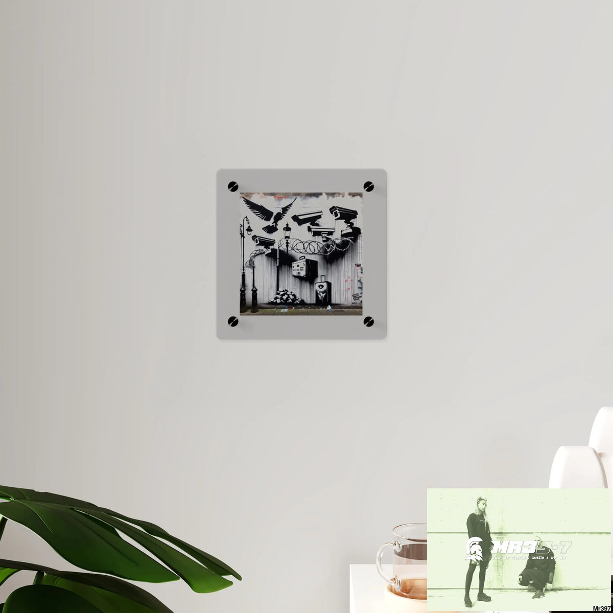 My life my deaths their plans failed 2001 to 2025 Ltd Edition no 10 Acrylic Wall Art Panels 8’’ x 8’’ / 0.25’’ Home