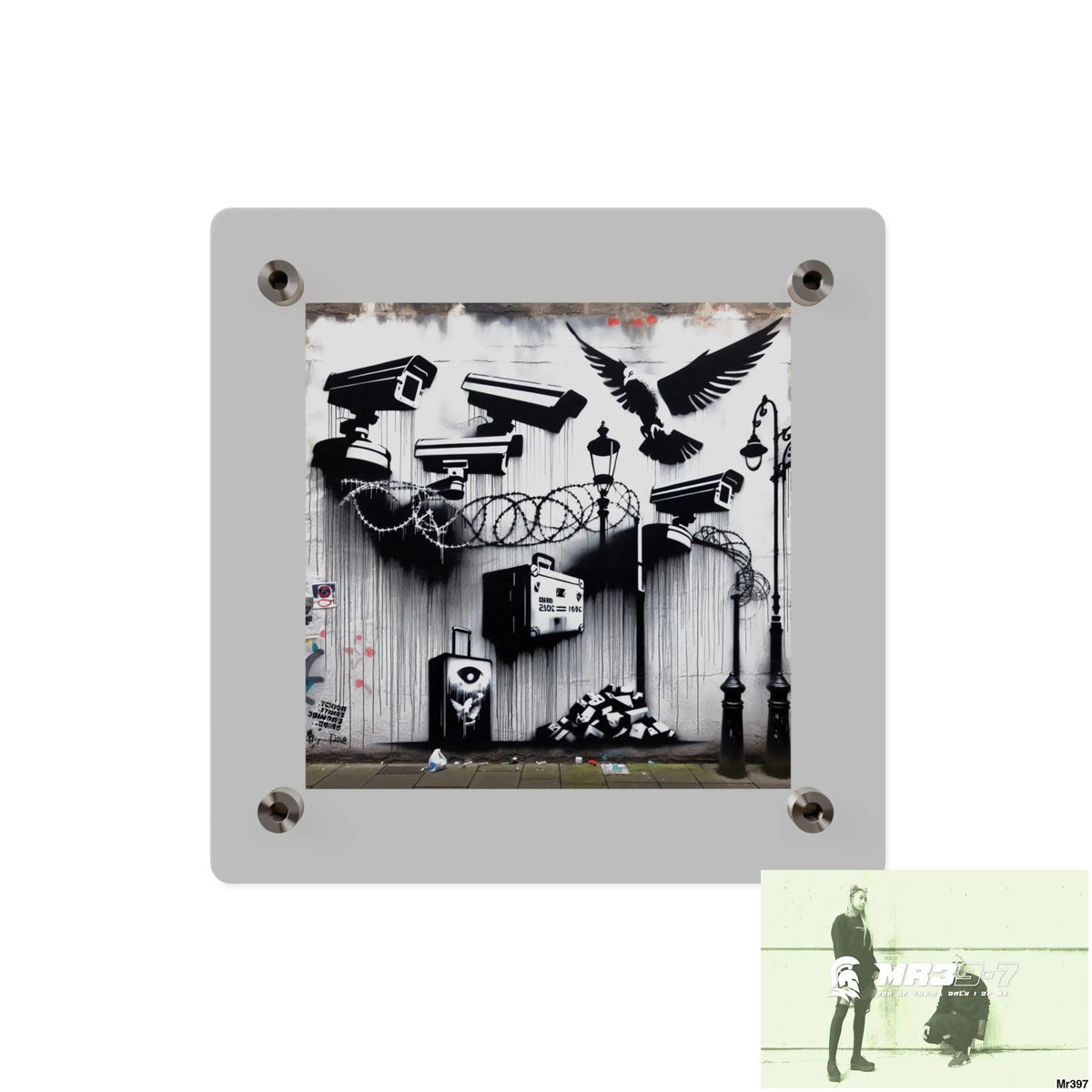 My life my deaths their plans failed 2001 to 2025 Ltd Edition no 10 Acrylic Wall Art Panels 8’’ x 8’’ / 0.25’’ Home