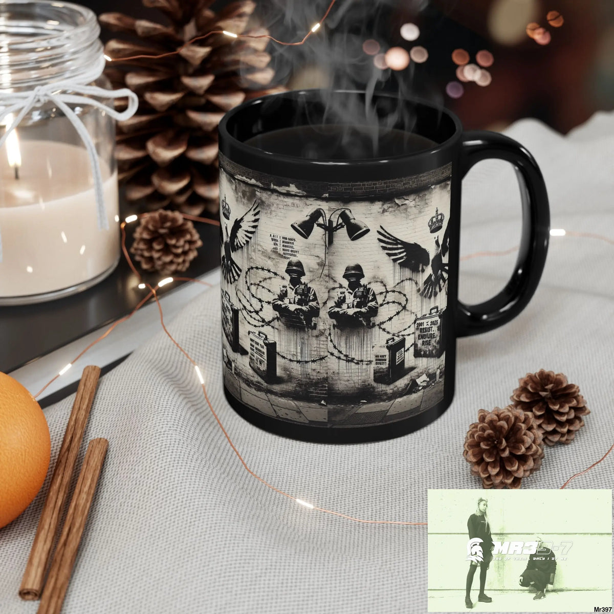 MY LIFE MY DEATHS THEIR PLANS FAILED 2001 TO 2025 LTD EDITION NO 4 11oz Tactical GB / Black Mug 11oz Mug