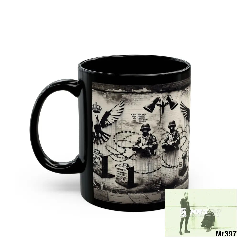 MY LIFE MY DEATHS THEIR PLANS FAILED 2001 TO 2025 LTD EDITION NO 4 11oz Tactical GB / Black Mug 11oz Mug