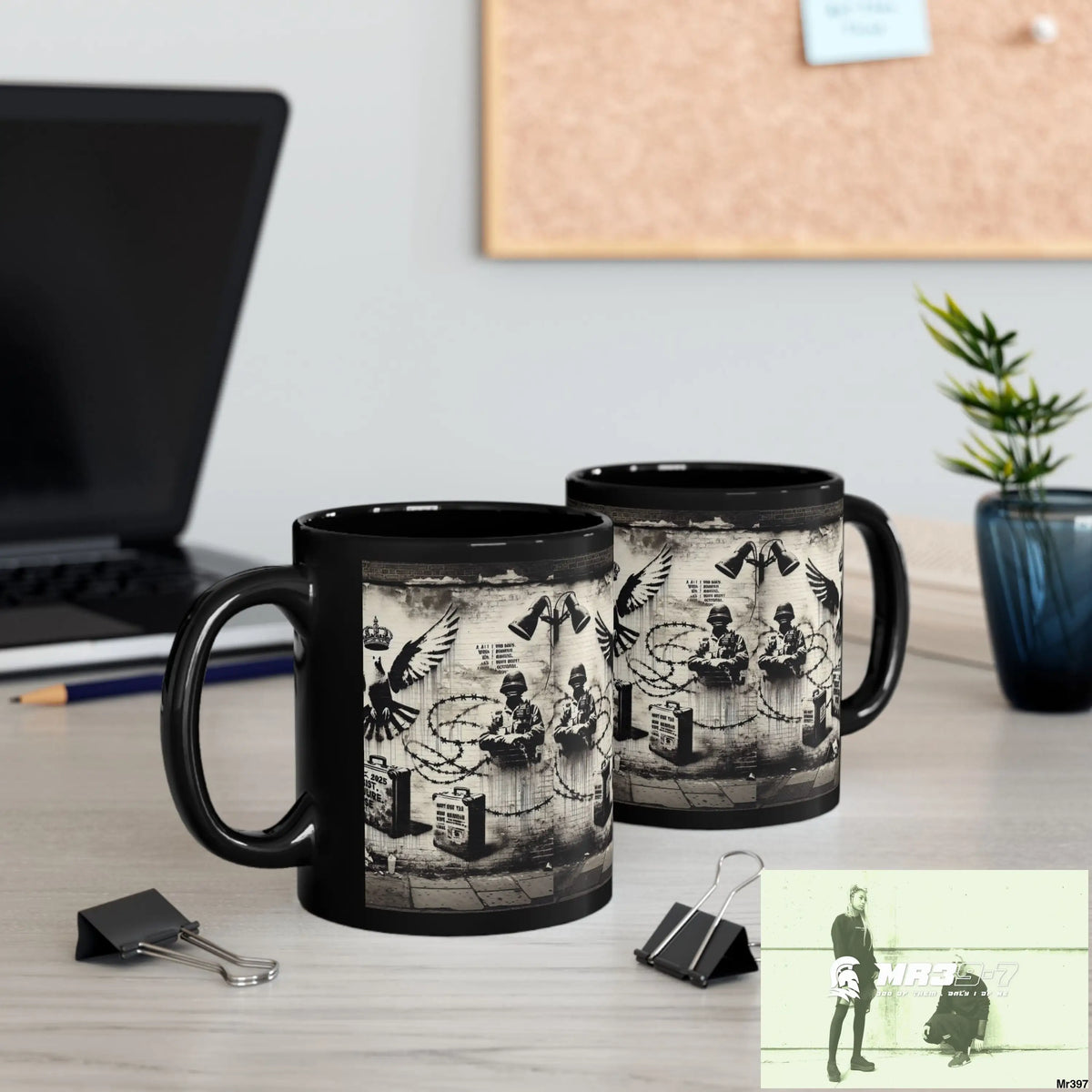 MY LIFE MY DEATHS THEIR PLANS FAILED 2001 TO 2025 LTD EDITION NO 4 11oz Tactical GB / Black Mug 11oz Mug