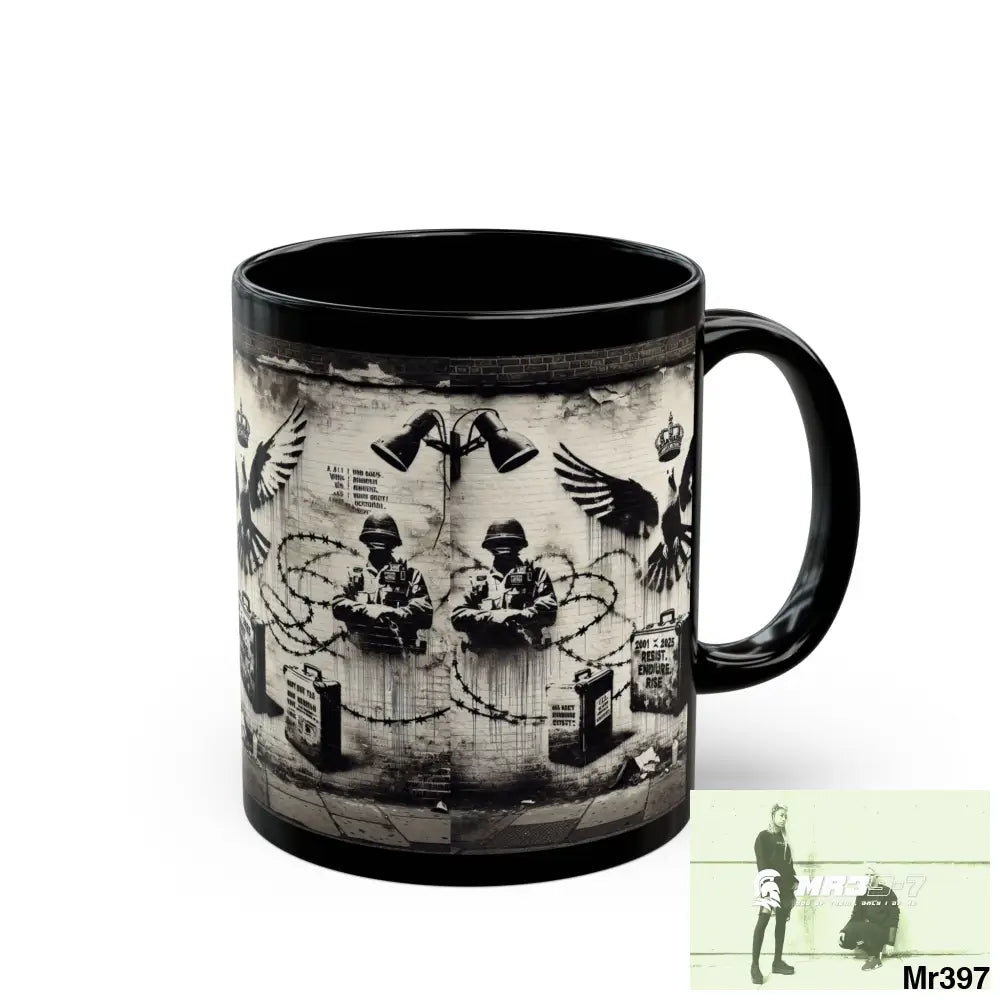 MY LIFE MY DEATHS THEIR PLANS FAILED 2001 TO 2025 LTD EDITION NO 4 11oz Tactical GB / Black Mug 11oz Mug
