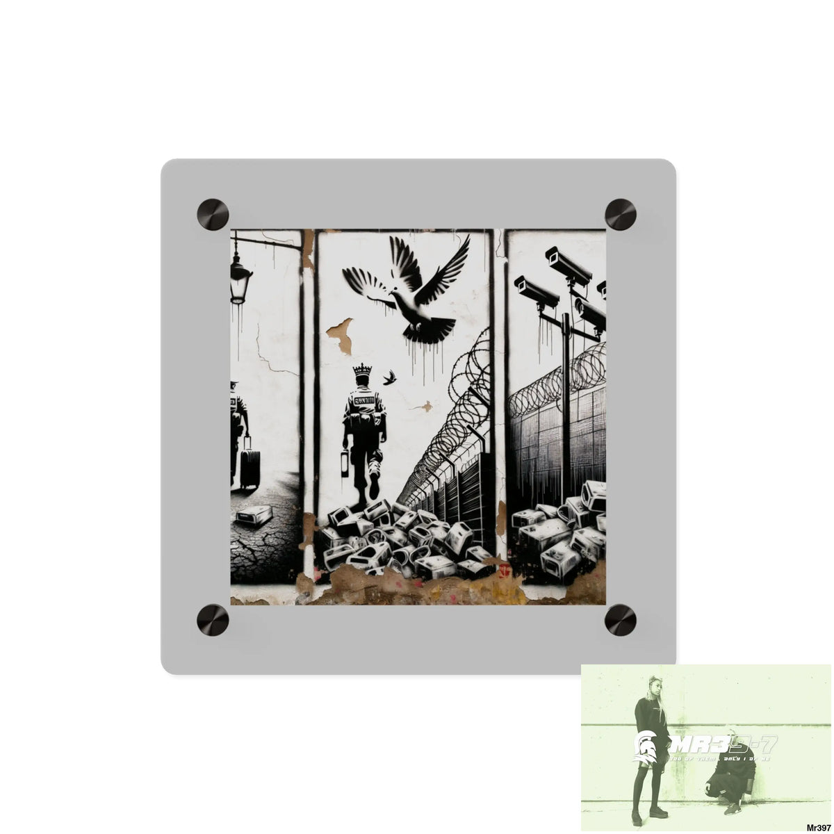 My life my deaths their plans failed 2001 to 2025 Ltd Edition no9 Acrylic Wall Art Panels 8’’ x 8’’ / 0.25’’ Home Decor