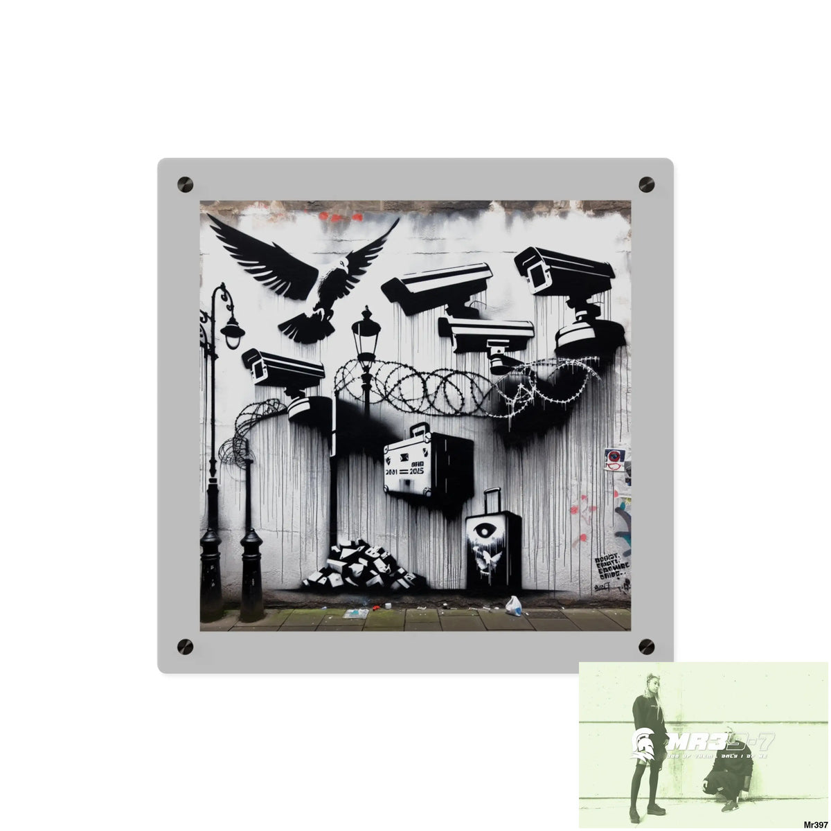 My life my deaths their plans failed 2001 to 2025 no 12 Ltd Edition Acrylic Wall Art Panels 16″ x 16″ / 0.25’’ Home
