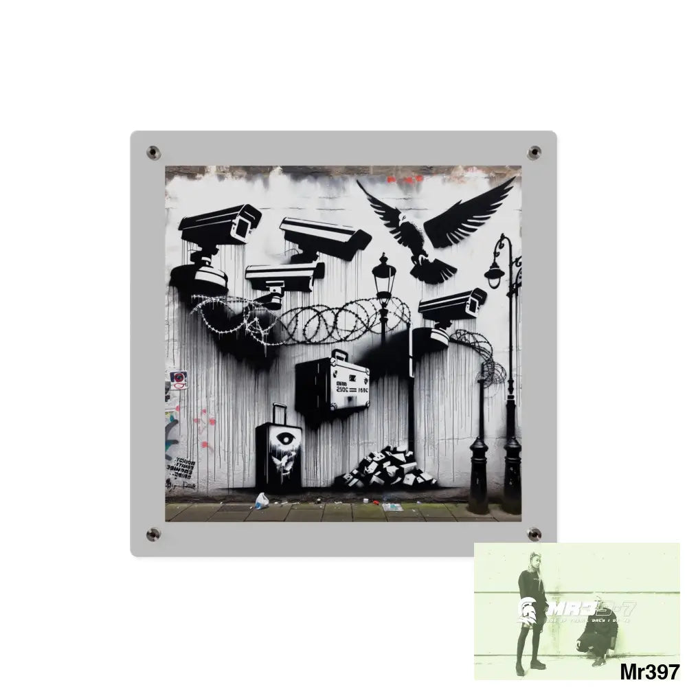 My life my deaths their plans failed 2001 to 2025 no 12 Ltd Edition Acrylic Wall Art Panels 16″ x 16″ / 0.25’’ Home