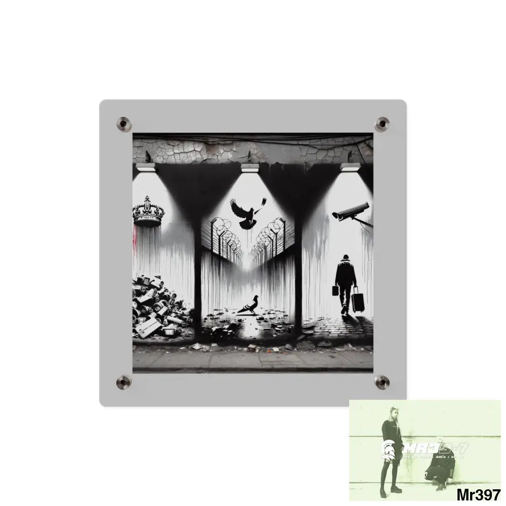 My life my deaths their plans failed 2001 to 2025 no 13 Ltd Edition Acrylic Wall Art Panels 11’’ x 11’’ / 0.25’’ Home