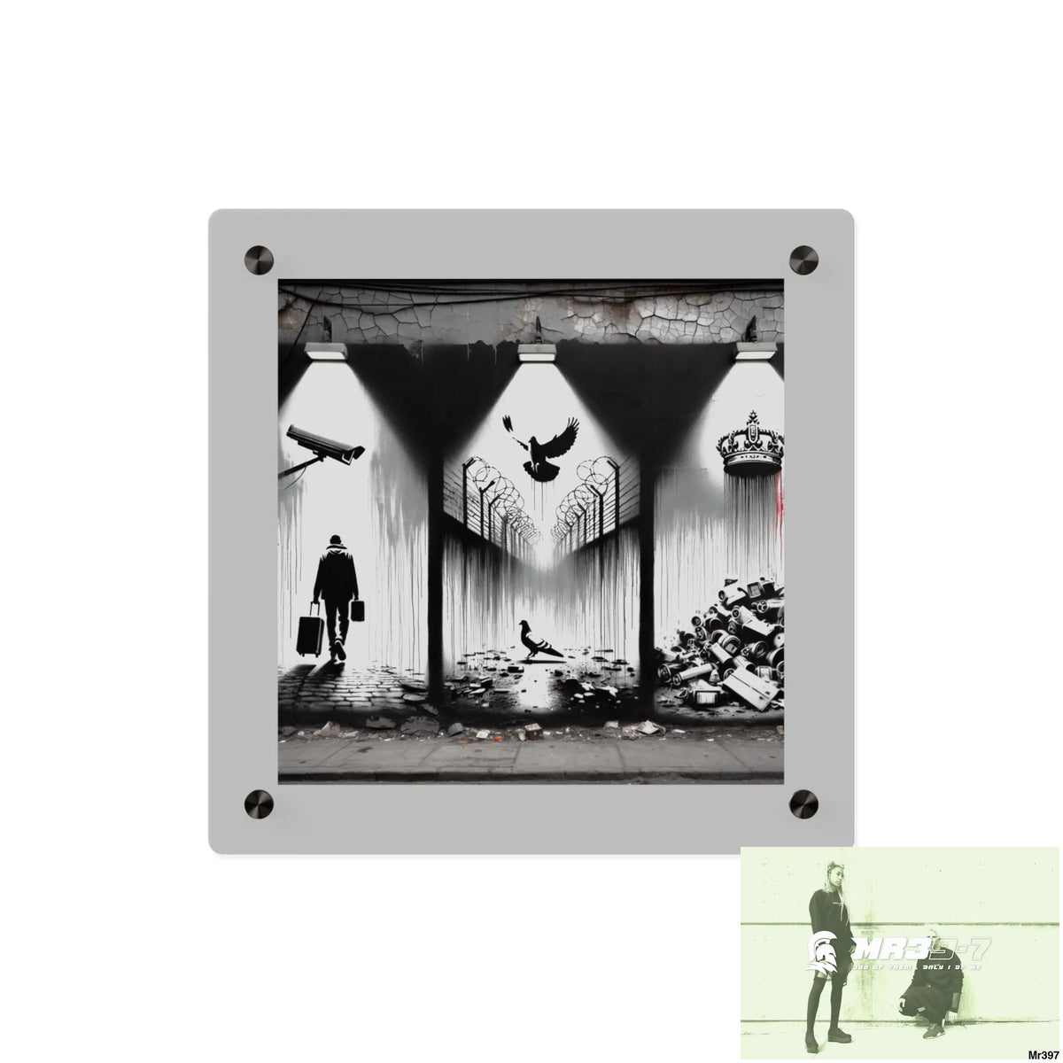 My life my deaths their plans failed 2001 to 2025 no 13 Ltd Edition Acrylic Wall Art Panels 11’’ x 11’’ / 0.25’’ Home
