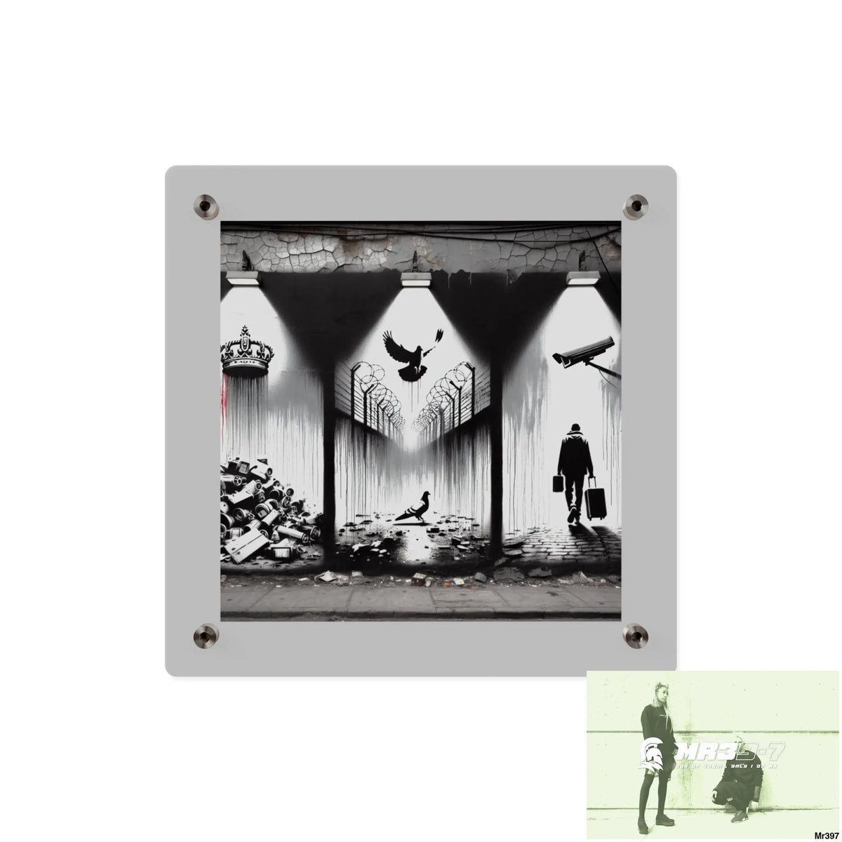 My life my deaths their plans failed 2001 to 2025 no 13 Ltd Edition Acrylic Wall Art Panels 11’’ x 11’’ / 0.25’’ Home