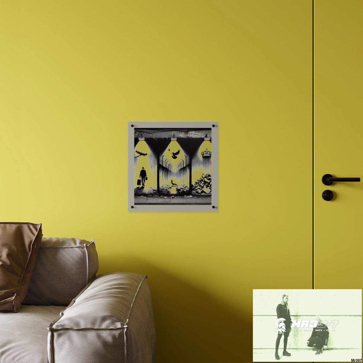 My life my deaths their plans failed 2001 to 2025 no 14 Ltd Edition Acrylic Wall Art Panels 16″ x 16″ / 0.25’’ Home