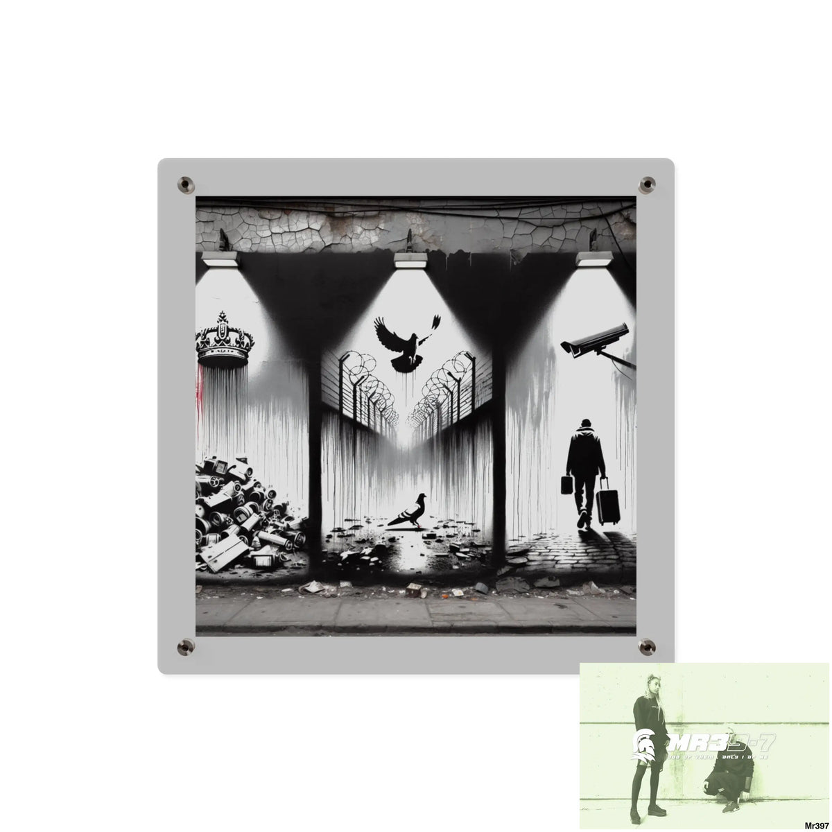 My life my deaths their plans failed 2001 to 2025 no 14 Ltd Edition Acrylic Wall Art Panels 16″ x 16″ / 0.25’’ Home