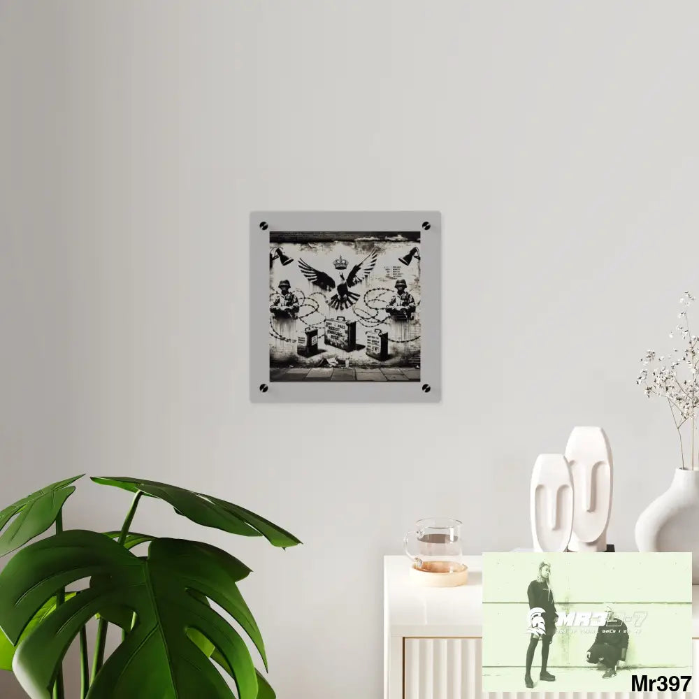 My life my deaths their plans failed 2001 to 2025 no 16 Ltd Edition Acrylic Wall Art Panels 11’’ x 11’’ / 0.25’’ Home