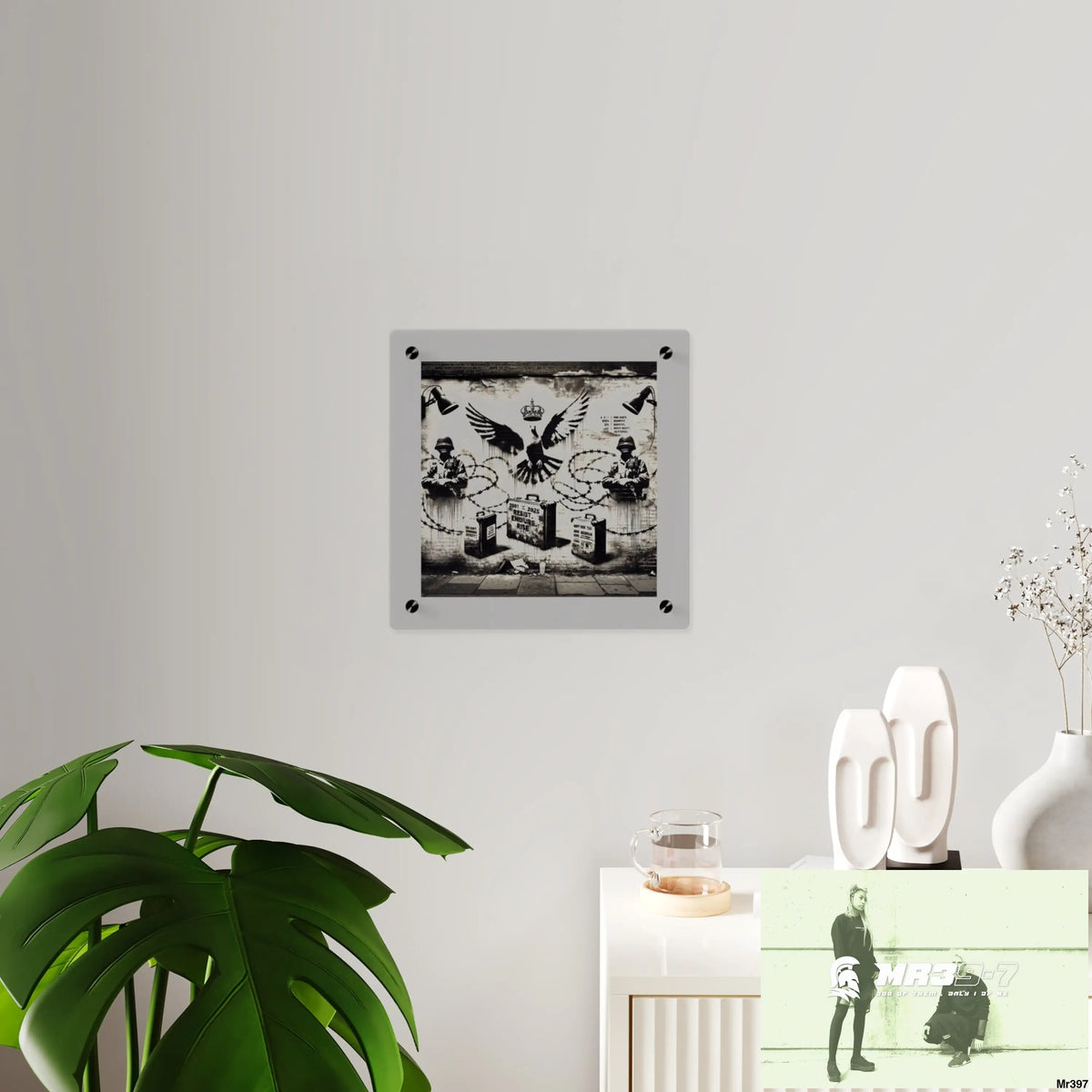 My life my deaths their plans failed 2001 to 2025 no 16 Ltd Edition Acrylic Wall Art Panels 11’’ x 11’’ / 0.25’’ Home