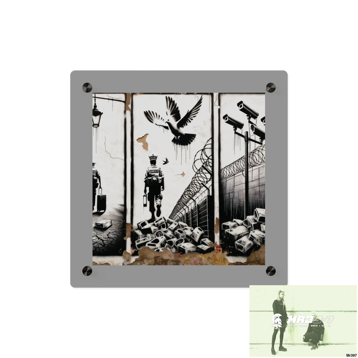 My life my deaths their plans failed 2001 to 2025 no 5 Ltd Edition Acrylic Wall Art Panels 11’’ x 11’’ / 0.25’’ Home