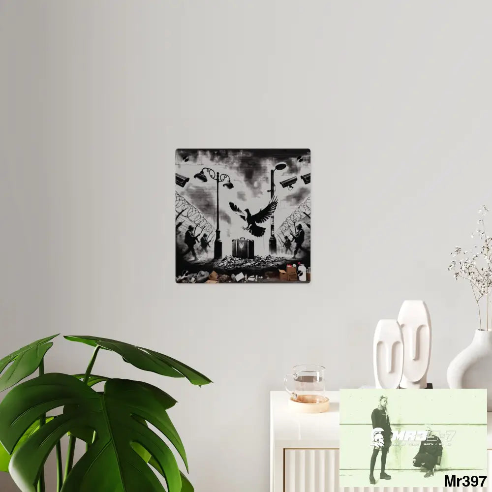 My life my deaths their plans failed 2001 to 2025 no 5 Ltd Edition Acrylic Wall Art Panels 11’’ x 11’’ / 0.25’’ Home