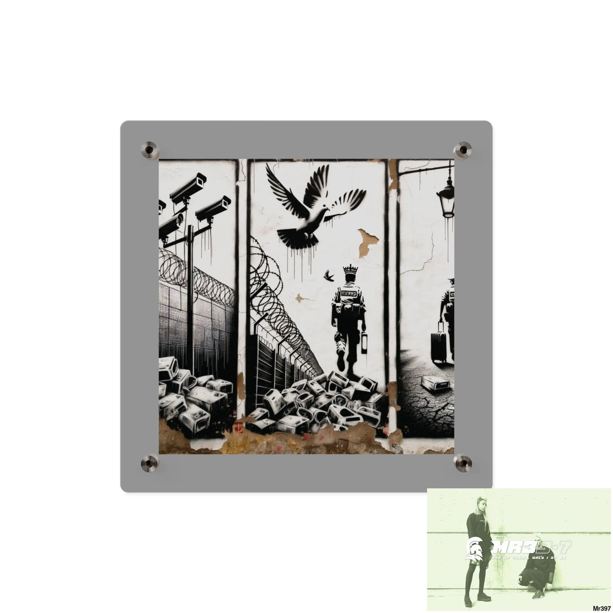 My life my deaths their plans failed 2001 to 2025 no 5 Ltd Edition Acrylic Wall Art Panels 11’’ x 11’’ / 0.25’’ Home