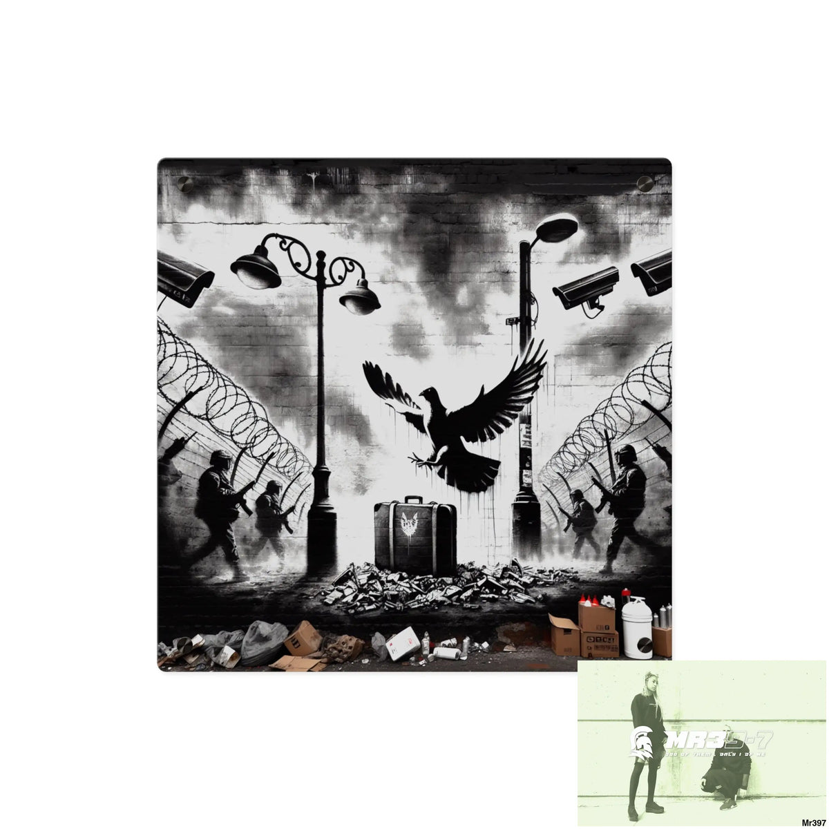 My life my deaths their plans failed 2001 to 2025 no 6 Ltd Edition Acrylic Wall Art Panels 16″ x 16″ / 0.25’’ Home Decor