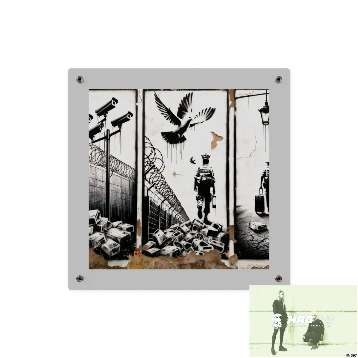 My life my deaths their plans failed 2001 to 2025 no 8 Ltd Edition Acrylic Wall Art Panels 16″ x 16″ / 0.25’’ Home Decor