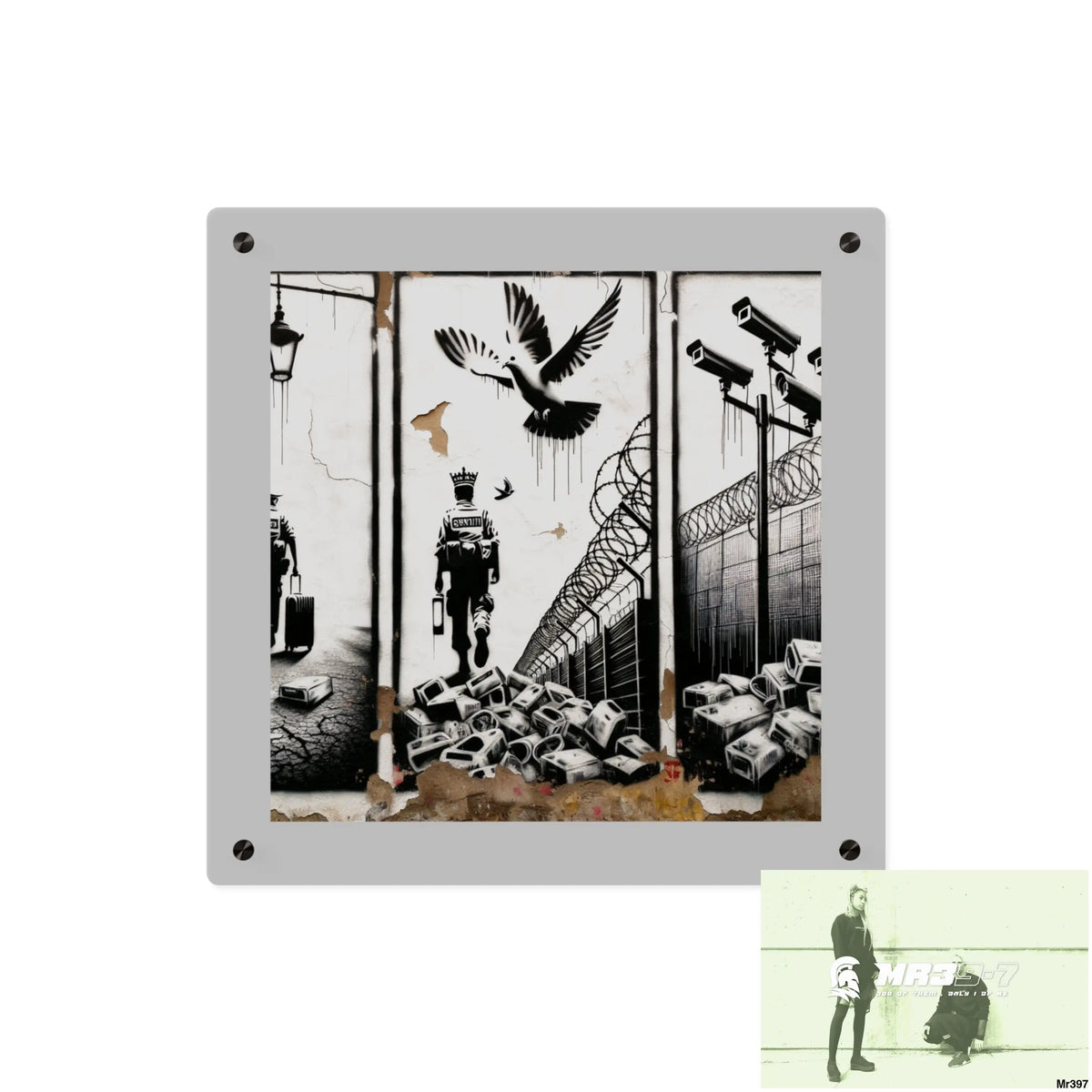 My life my deaths their plans failed 2001 to 2025 no 8 Ltd Edition Acrylic Wall Art Panels 16″ x 16″ / 0.25’’ Home Decor