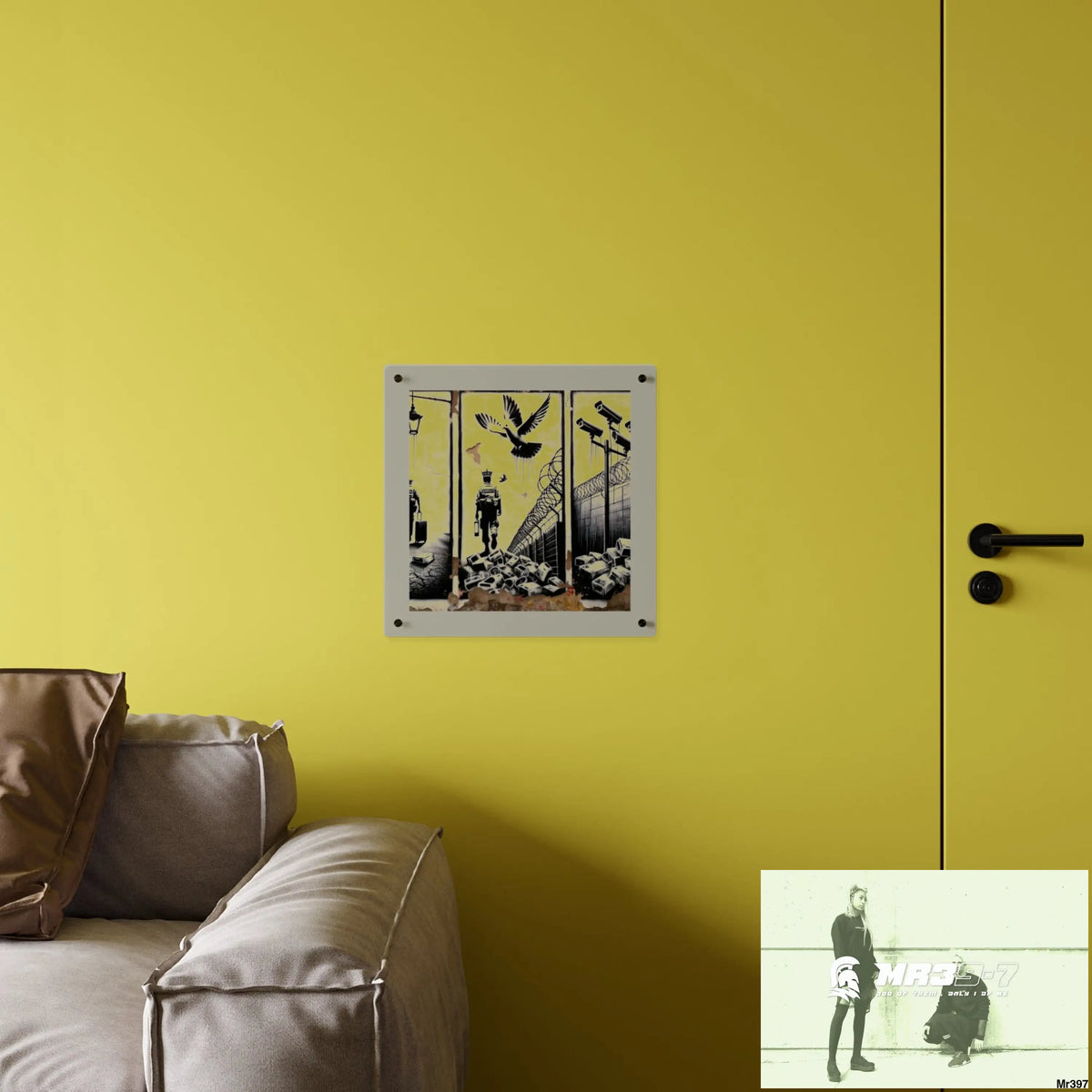 My life my deaths their plans failed 2001 to 2025 no 8 Ltd Edition Acrylic Wall Art Panels 16″ x 16″ / 0.25’’ Home Decor