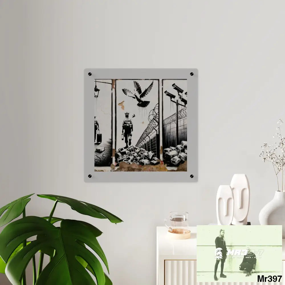 My life my deaths their plans failed 2001 to 2025 no 8 Ltd Edition Acrylic Wall Art Panels 16″ x 16″ / 0.25’’ Home Decor