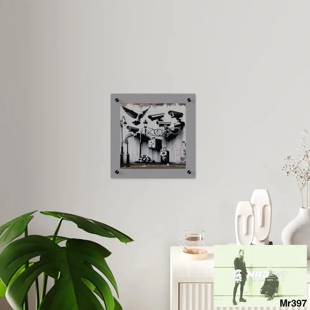 My life my deaths their plans failed 2001 to 2025 no 9 Ltd Edition Acrylic Wall Art Panels 11’’ x 11’’ / 0.25’’ Home