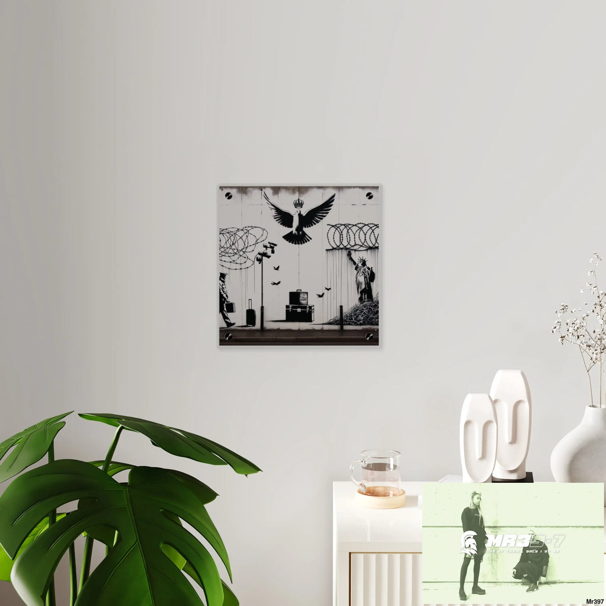 My life my deaths their plans failed 2001 to 2025 size 2 Ltd Edition Acrylic Wall Art Panels 11’’ x 11’’ / 0.25’’ Home