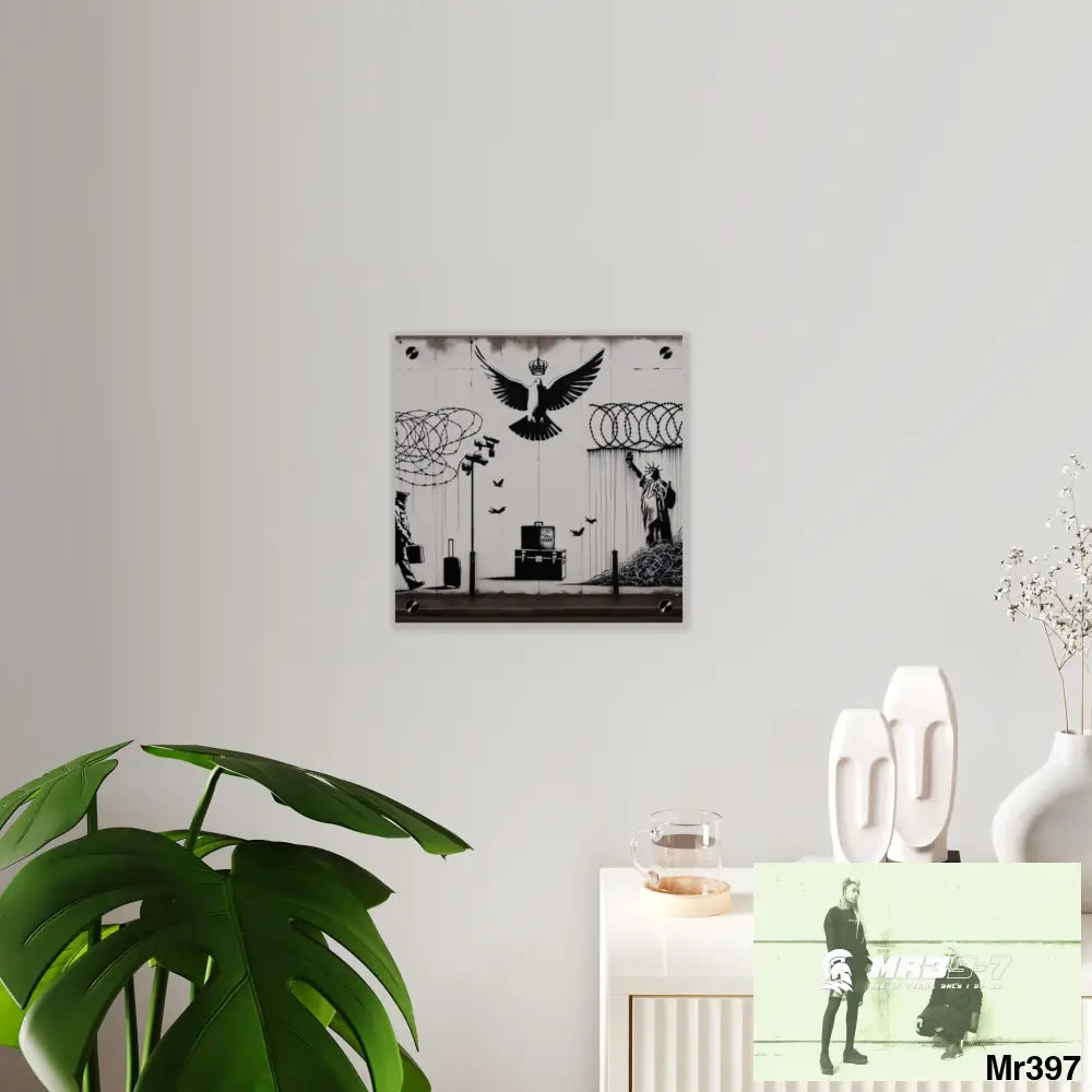 My life my deaths their plans failed 2001 to 2025 size 2 Ltd Edition Acrylic Wall Art Panels 11’’ x 11’’ / 0.25’’ Home