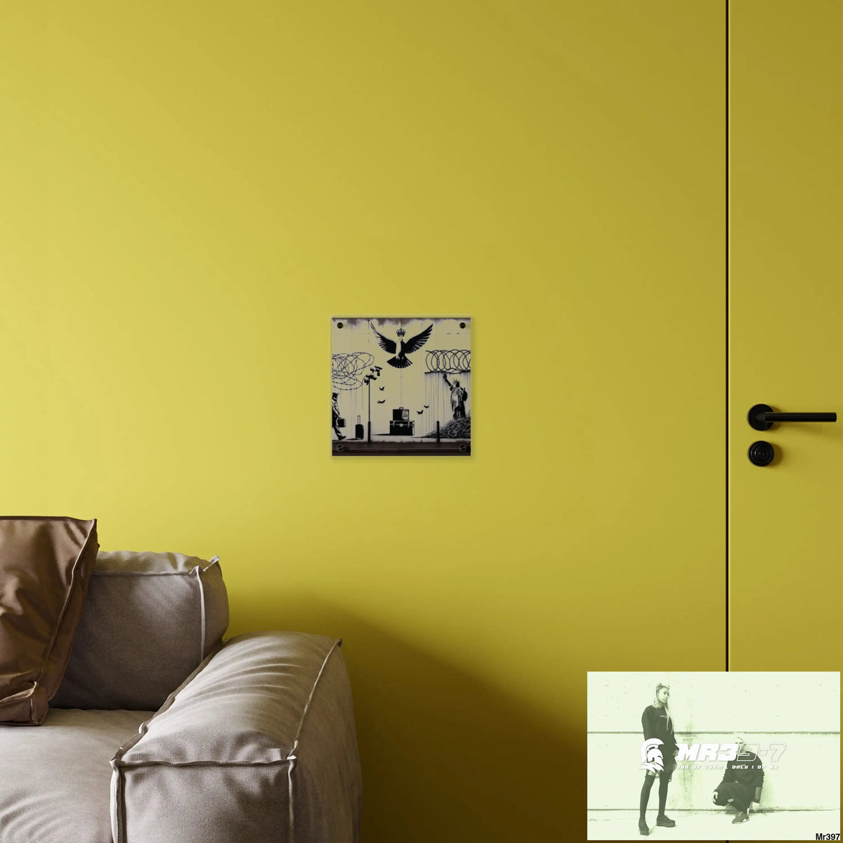 My life my deaths their plans failed 2001 to 2025 size 2 Ltd Edition Acrylic Wall Art Panels 11’’ x 11’’ / 0.25’’ Home