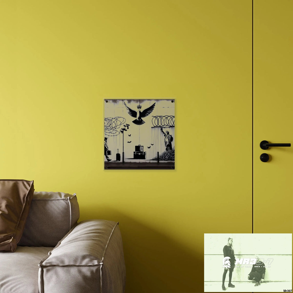 My life my deaths their plans failed 2001 to 2025 size 3 Ltd Edition Acrylic Wall Art Panels 16″ x 16″ / 0.25’’ Home