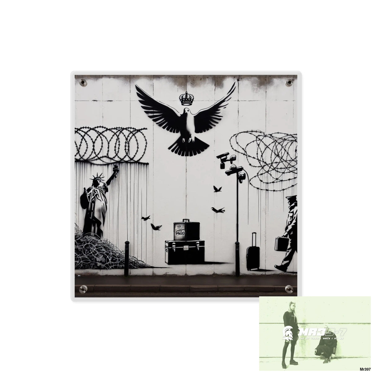 My life my deaths their plans failed 2001 to 2025 size 3 Ltd Edition Acrylic Wall Art Panels 16″ x 16″ / 0.25’’ Home