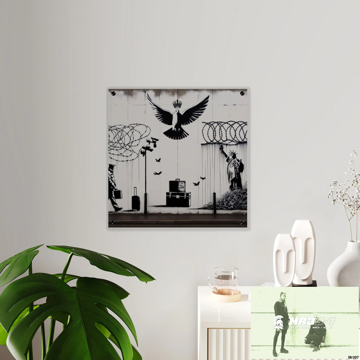 My life my deaths their plans failed 2001 to 2025 size 3 Ltd Edition Acrylic Wall Art Panels 16″ x 16″ / 0.25’’ Home