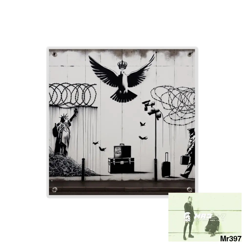 My life my deaths their plans failed 2001 to 2025 size 3 Ltd Edition Acrylic Wall Art Panels 16″ x 16″ / 0.25’’ Home