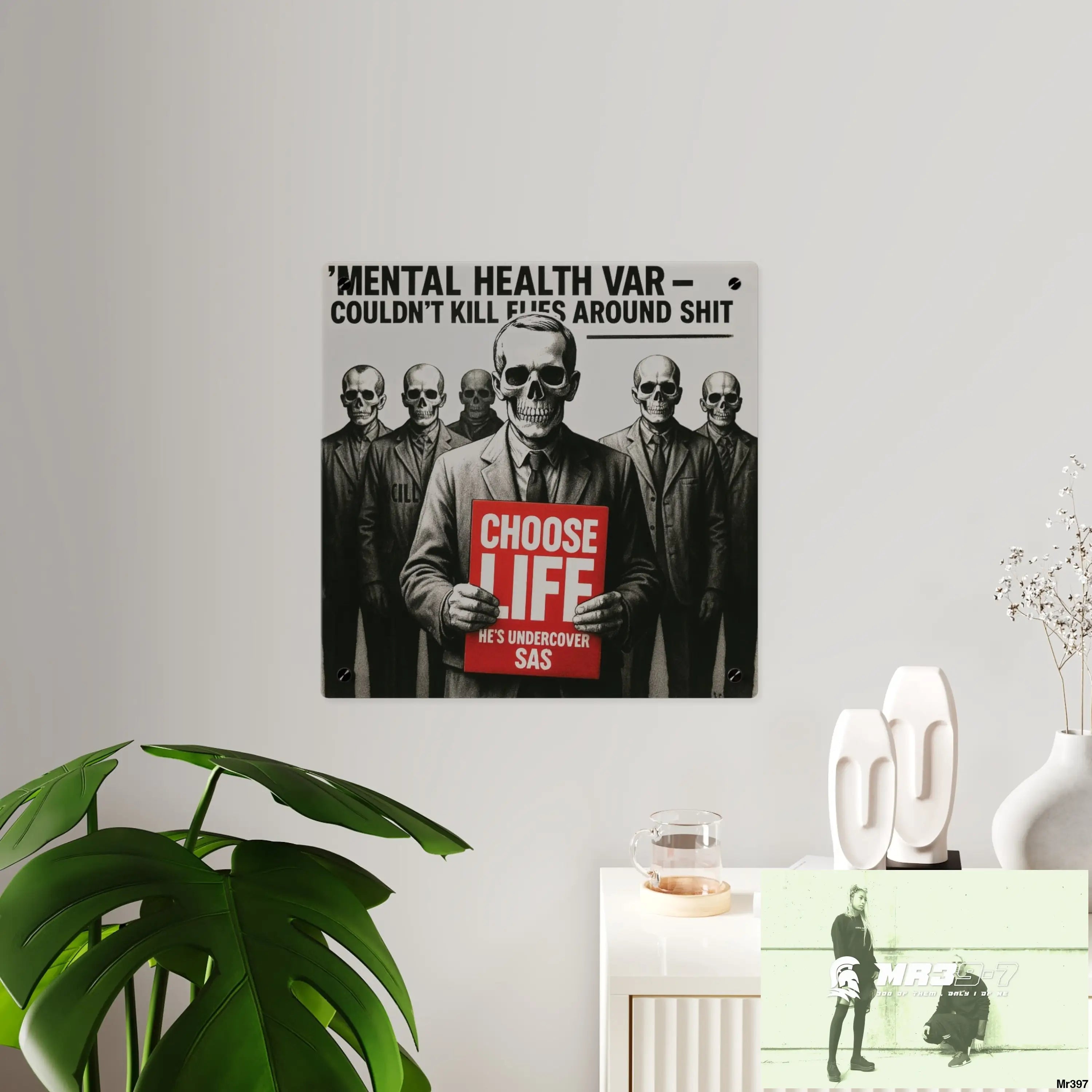MY LIFE MY DEATHS THEIR PLANS FAILED Inside a Mental Health VAR (2012–2025) Limited Edition Acrylic Wall Art