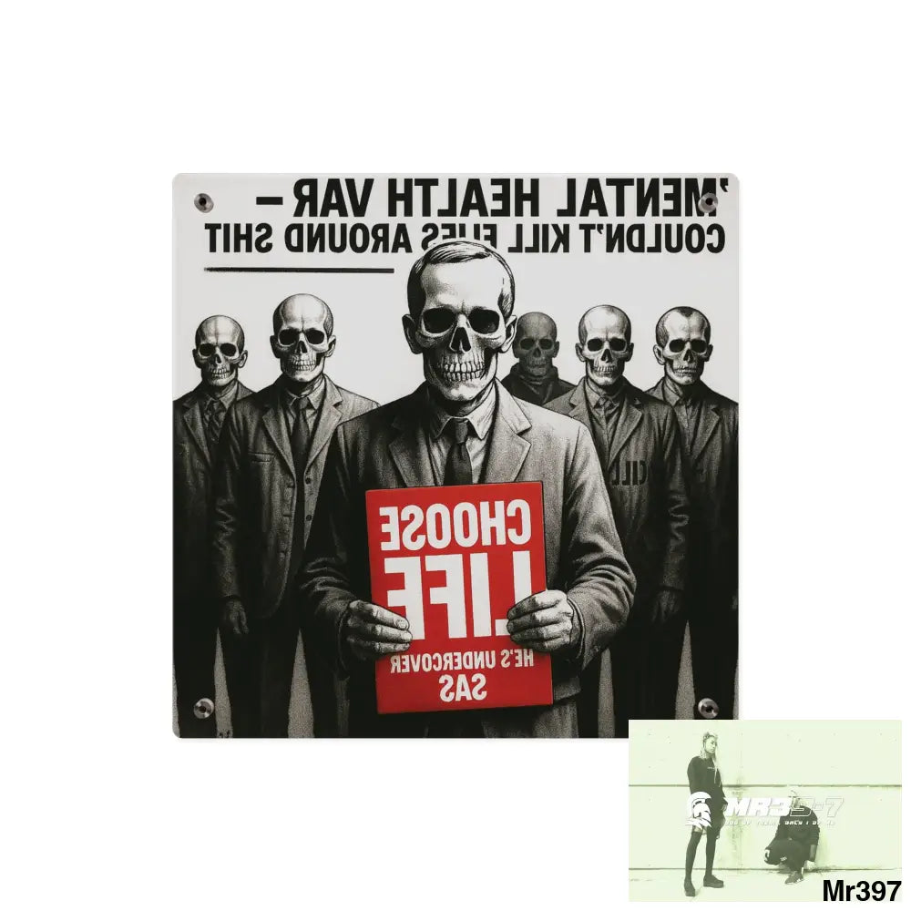 MY LIFE MY DEATHS THEIR PLANS FAILED Inside a Mental Health VAR (2012–2025) Limited Edition Acrylic Wall Art