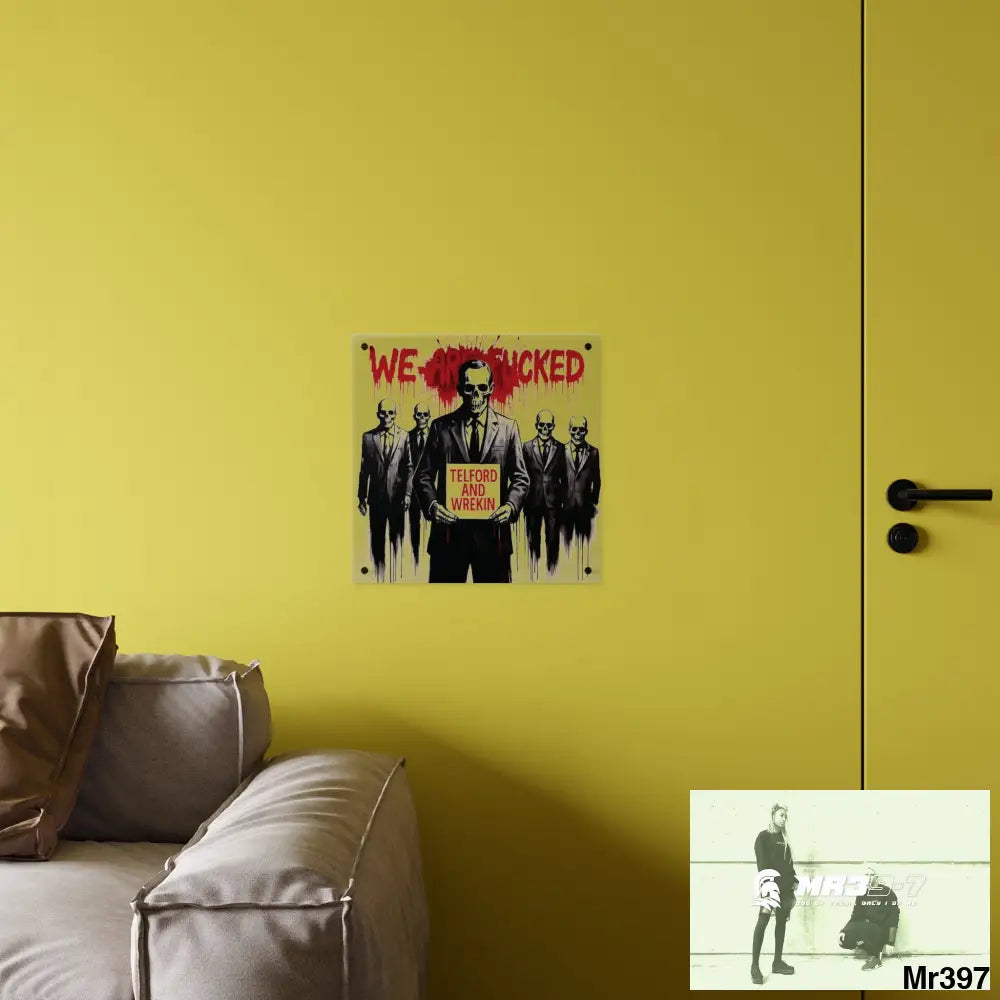 MY LIFE MY DEATHS THEIR PLANS FAILED Inside a Mental Health VAR (2012–2025) Limited Edition Acrylic Wall Art