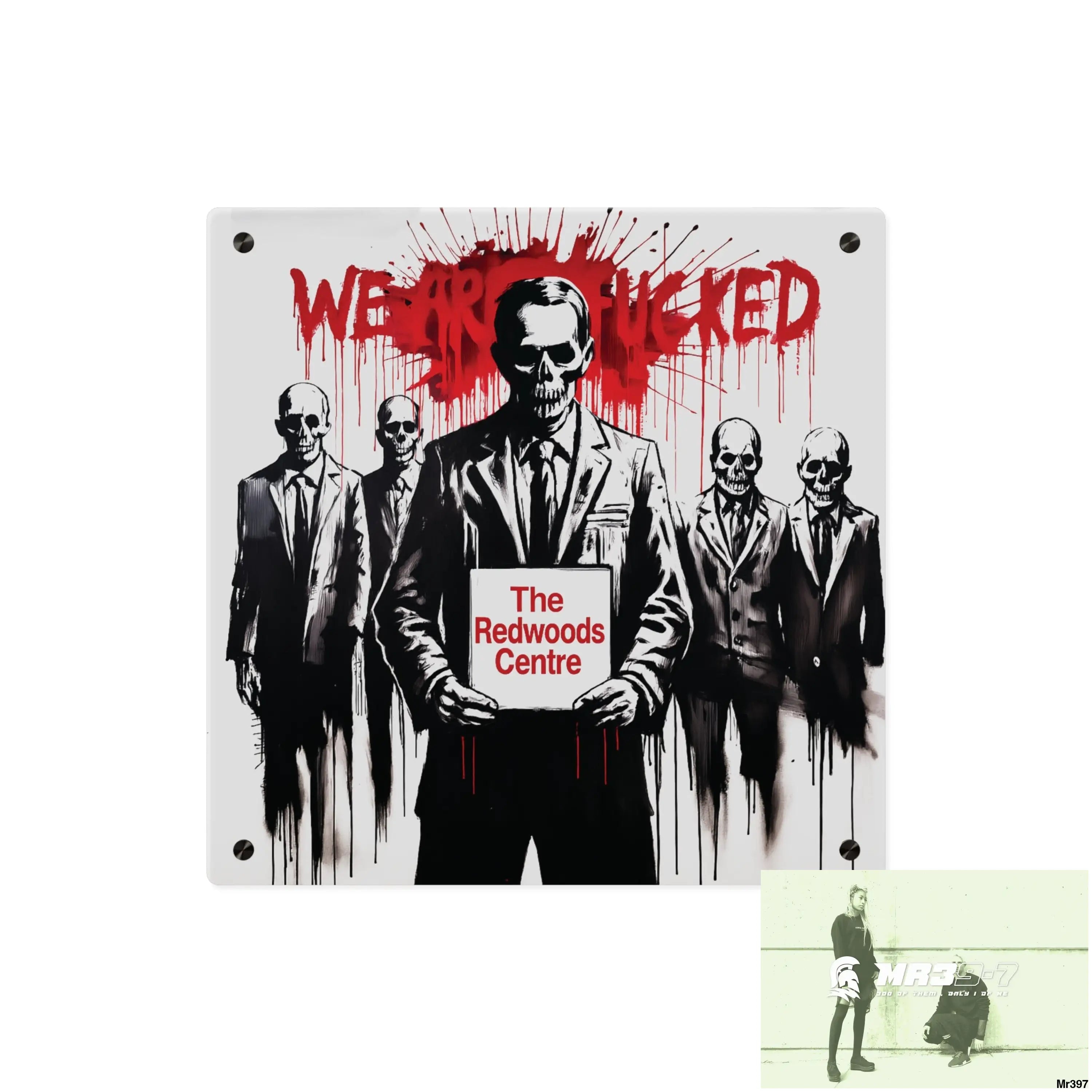 MY LIFE MY DEATHS THEIR PLANS FAILED Inside a Mental Health VAR (2012–2025) Limited Edition Acrylic Wall Art