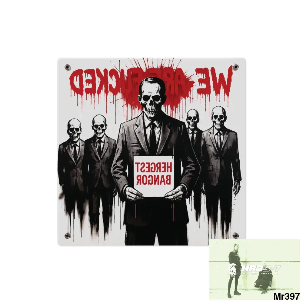 MY LIFE MY DEATHS THEIR PLANS FAILED Inside a Mental Health VAR (2012–2025) Limited Edition Acrylic Wall Art