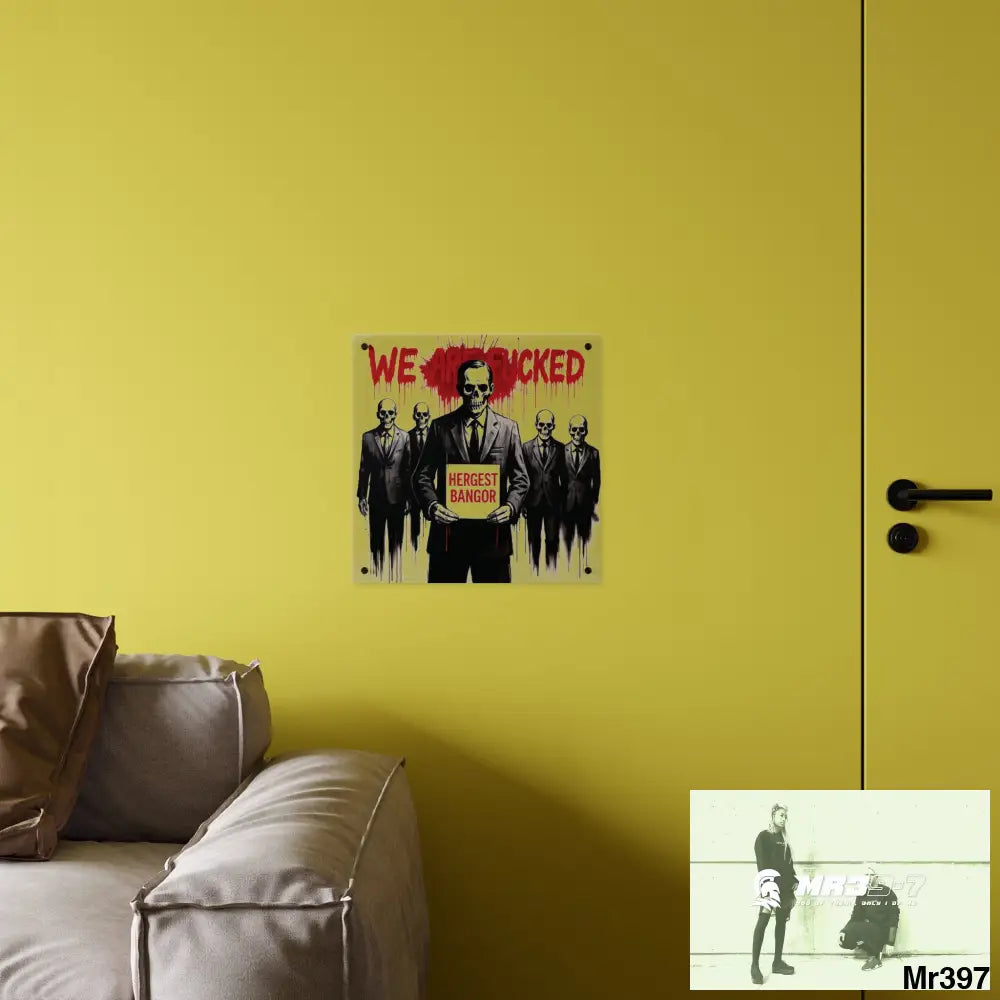 MY LIFE MY DEATHS THEIR PLANS FAILED Inside a Mental Health VAR (2012–2025) Limited Edition Acrylic Wall Art